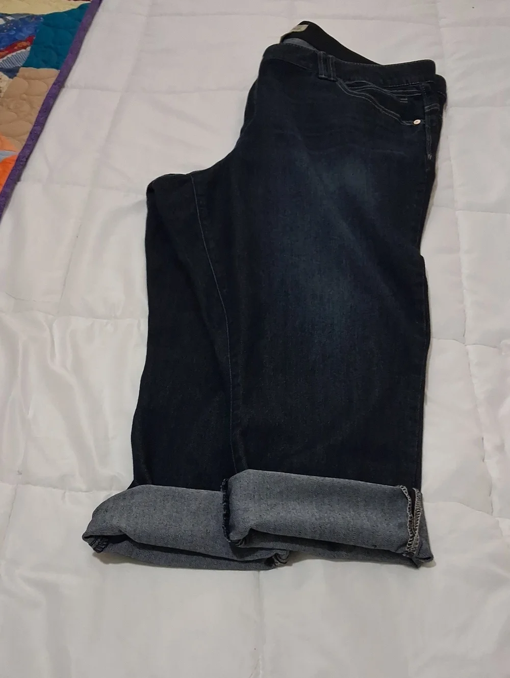 Democracy Navy Blue Jeans with Logo Tag Sz 20W - Picture 6 of 9